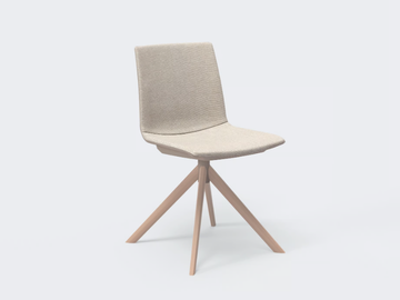 AIRA - Upholstered trestle-based chair by Ares Line - view 2